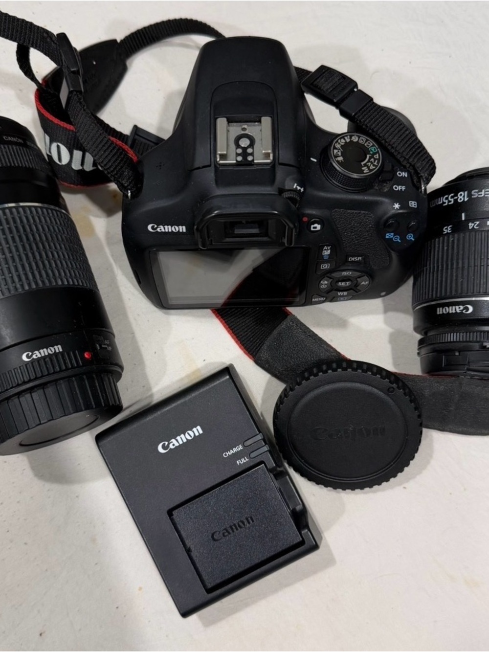 Canon DSLR Rebel T5 Camera Kit in Black with Twin Lenses